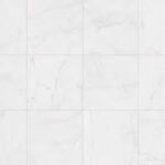 white marble tiles